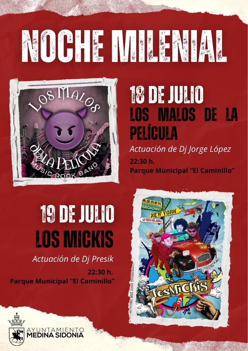 NOCHE MILENIAL VIERNES 17 Y SABADO 18